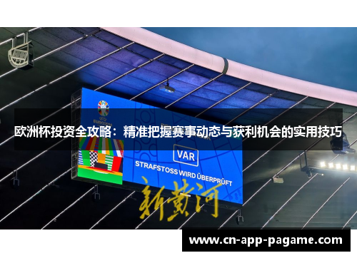 欧洲杯投资全攻略：精准把握赛事动态与获利机会的实用技巧