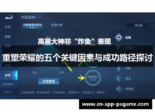 重塑荣耀的五个关键因素与成功路径探讨